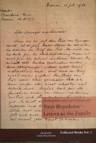 Titus Brandsma: Cartas a la familia - Obras completas, vol. 2